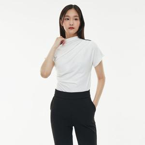 [랩]드레이프 턱 포인트 반팔티(AQ1CT250)