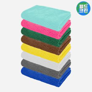 월드크린 코코 다용도 세차 타월 30x30 자동차 버핑 드라잉 극세사 타올