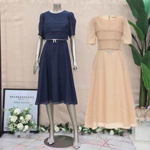 [미니멈]MD 시스루 슬리브 플레어원피스 MD MYBAWO4190 Z_CJ