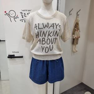 [반에이크]반에이크김천모다 올웨이유반팔니트VB48KTQ301ZBE_KG