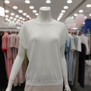 [아니베에프]A54KPO520A 라운드넥 캡소매 니트