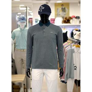 루이까스텔 세이브존03 남성 가을 겨울 스트라이프 배색 카라 티셔츠 AG7MDTS905A