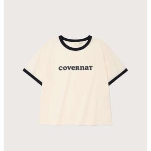 커버낫 우먼 크롭 쿠퍼로고 링거 티셔츠 B1 CO2502ST73 IV NA GN