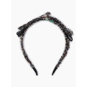 [베네통키즈]25FW-트위드 블링 리본 헤어띠/QCET08541