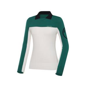 [와이드앵글]여성 CO 컬러 블록 폴로 스웨터 WWU23K14W3