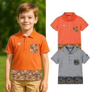 콜핑 남아동 멜란지 카모플라쥬 등산 반팔 아동 티셔츠 KSC470MT1B