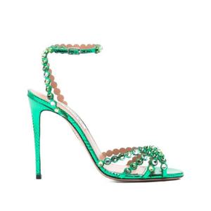 25 FW 아쿠아주라 테킬라 크리스털 장식 스틸레토 샌들 120mm TQLHIGS0MSKBEM TP441755837