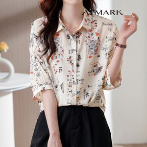 ATMARK (77까지)드로잉5부마일드셔츠_AA56SH001G