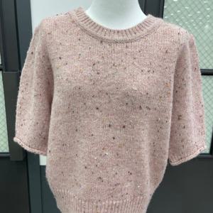 [반에이크]백버튼업퍼프슬리브니트 VB4XKCMV04Z_GN