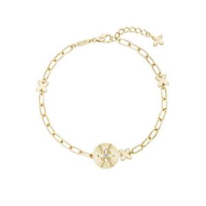 미니골드 14k [DIA-랩2.1][매그놀리아]레이디얼컷팅링크팔찌 BLKM4088L