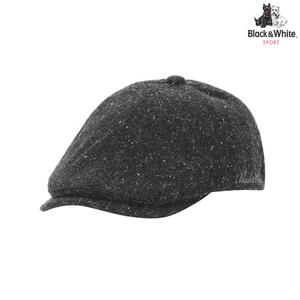 [블랙앤화이트]남성 체크 헌팅캡 8414GXAC_GREY