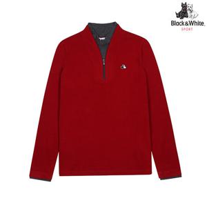 [블랙앤화이트]여성 레이어드 반집업 티셔츠 9234LXSA_WINE