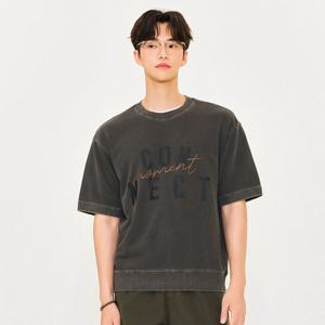 [체이스컬트]남성 피그먼트 반팔 맨투맨 티셔츠 EERK5133B09_YS