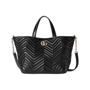 구찌 GG 마몽 미디움 토트백 블랙 847387-AAFA1-1000