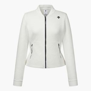 데상트골프자켓 GQC DP32WFCS89-IVYG 여성 저지 풀집업 점퍼 / Ivory