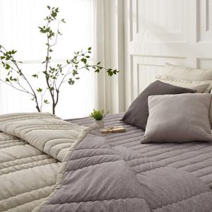 [샤이닝홈]리브린 샌드멜로우 고밀도 피치스킨 차렵이불 Q