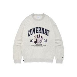 커버낫긴팔티 CQK CO2401CR13-OT 보더콜리 포토 맨투맨 오트밀