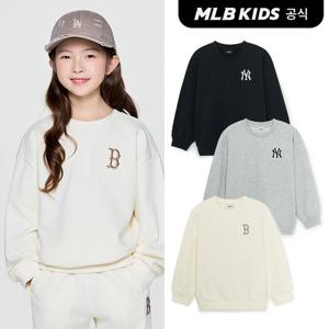 [MLB 키즈] (공식) 베이직 스몰로고 맨투맨 (3color)