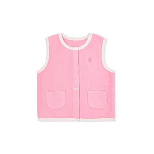 오가닉맘 핑크포근플리스조끼 (MKZLVE08)