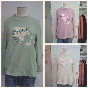 올리비아하슬러 DP01 기모라운드 원포인트 티셔츠 OHESTS901