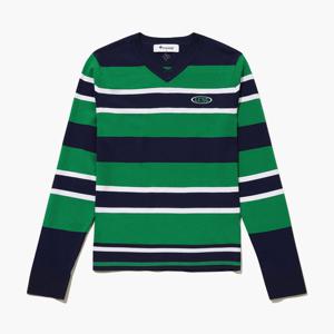 [르꼬끄골프] 여성 스트라이프 브이넥 스웨터 (GQ322LKP82)