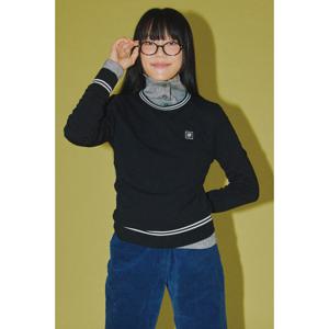 [르꼬끄골프] 여성 에센셜 라운드 긴팔 스웨터 (GQ322LKP99)