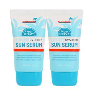 (1+ 1)알로하와이 UV쉴드 에어핏 선세럼 60ml SPF50+ PA++++ /백탁없는 수분 썬크림 선블록 자외선차단제