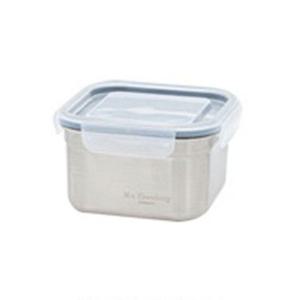 밀폐용기 김치통 반찬통 스텐락 찬기 정사각 1300ml