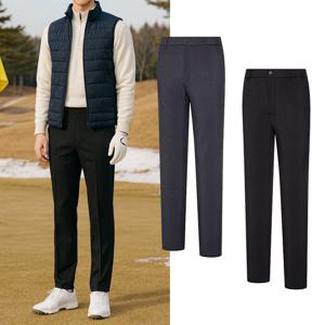 비티알 남성 겨울 체크패턴 스트레치 밴딩 골프 바지 BSC959SP3M