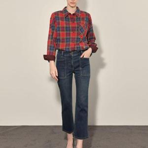 올리비아로렌 H 슬림 부츠컷 데님팬츠 VVCMP4F7491