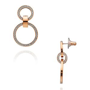 스와로브스키 5636502 Dextera Hollow 후프 드롭 귀걸이