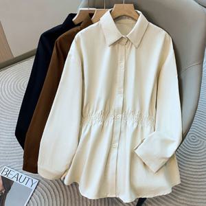 센티 허리셔링 긴팔셔츠_BJ3LS006