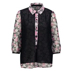 [벨리시앙]플라워 시폰 블라우스자켓 JK4217