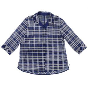 [벨리시앙]체크수입원단 시스루 셔츠자켓 JK3221