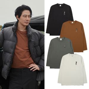 [K2] 남성 올라 베이직 라운드 긴팔 티셔츠_KMU24229