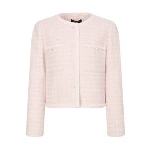 질스튜어트뉴욕   25FW 핑크 글리터장식 코튼혼방 트위드자켓 JSJA5D210P1