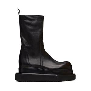 25 FW 릭오웬스 남성 블랙 콘코르디안 집업 터보 사이클롭스 부츠 252232M223010