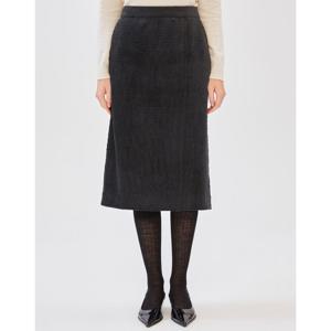 질스튜어트 뉴욕 여성 24FW 인기 급상승 그레이 코듀로이 코튼혼방 H라인 롱스커트 JSSK4D410G3