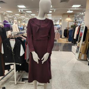 올리비아로렌 HC05 라운드넥 프릴A라인원피스 VOCOA3F8211(와인)