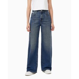 CK진  여성 와이드 레그핏 다크 블루 데님(47D836G)