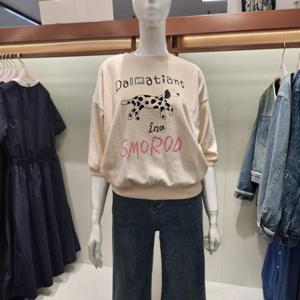 수스 HC04 달마시안 칠부 소매 티셔츠 S253BTS865