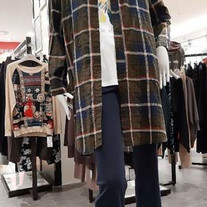 [트리아나]MARIO하이넥 체크 롱 재킷(AF3BA02)