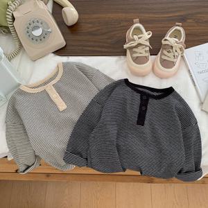 이지단추 아동 스트라이프 긴팔티셔츠 맨투맨 205946