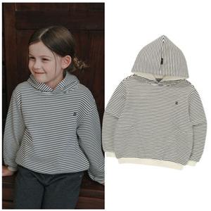 빈2 BZ57TS03IV 아동 공용 스트라이프 후드 티셔츠 초등 2025년 가을
