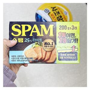 CJ 스팸 25_ 라이트 200g x3 x 1개 a31286