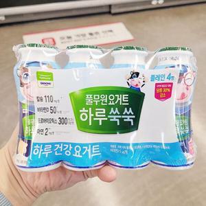 풀무원 요거트 하루 쑥쑥 플레인 100ml x 4개 a89774