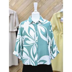 클리지 세이브존06 7부 프린팅 블라우스 CP4WBLJ05