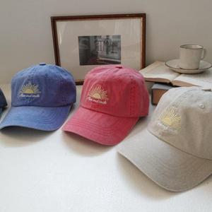 [이쁜] 레이즈 앤 스마일 워싱 볼캡