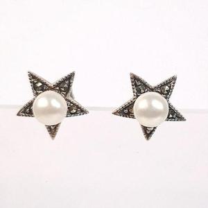 [블루케이] 실버925별 담수진주 원석귀걸이250301-22