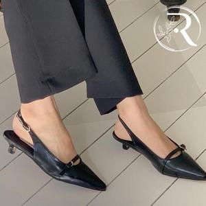 [디자이어로즈] 여자 스틸레토 미들굽샌들 정장샌들